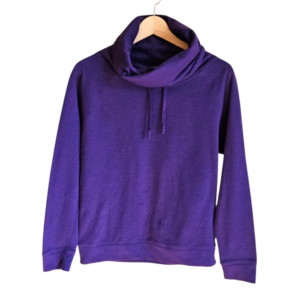 Nike Women’s Dri-FIT Purple Cowl Neck Long Sleeve Training Pullover Small